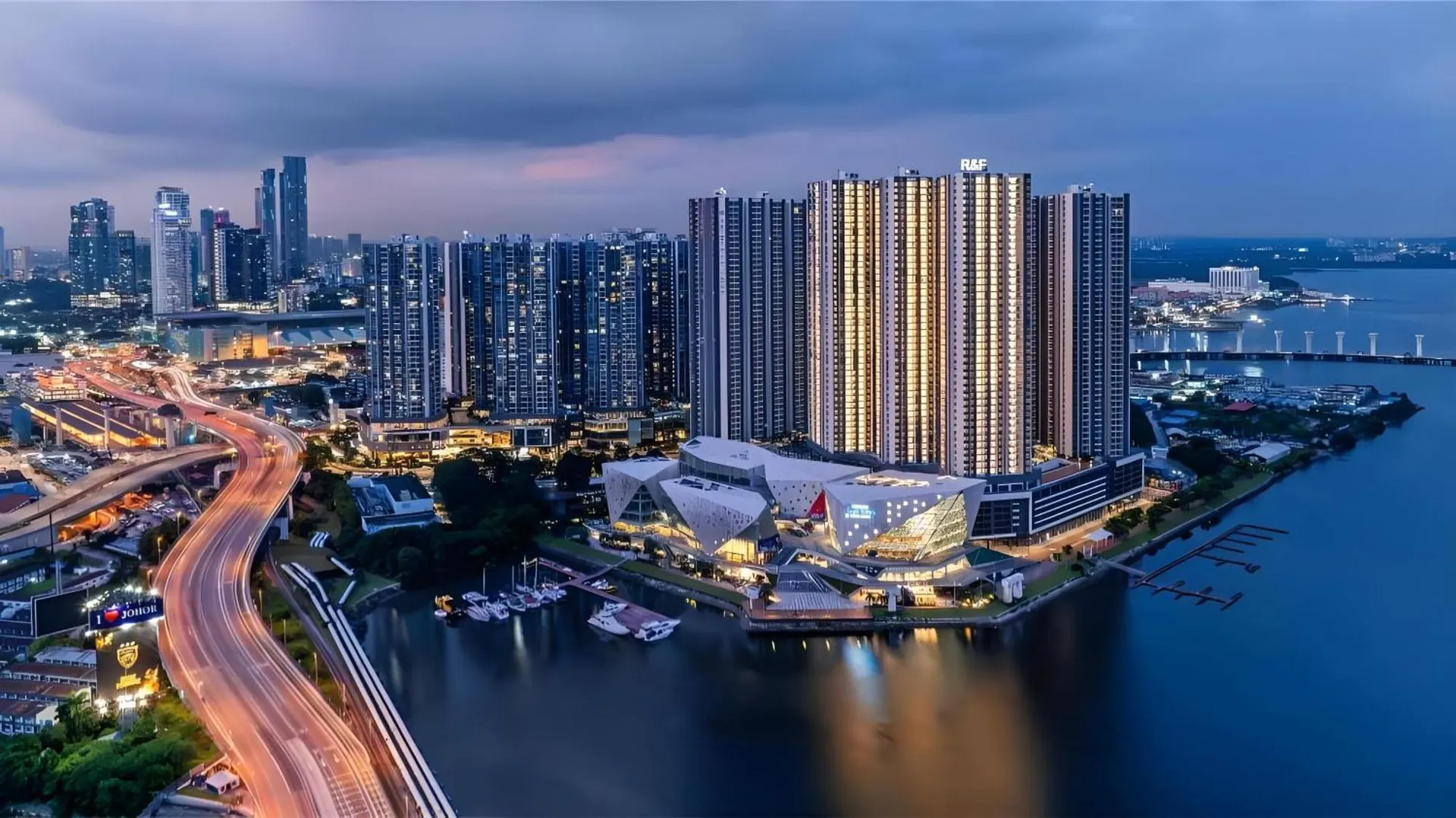 R&F Princess Cove, Johor Bahru — waterfront development beside the Johor Bahru CIQ